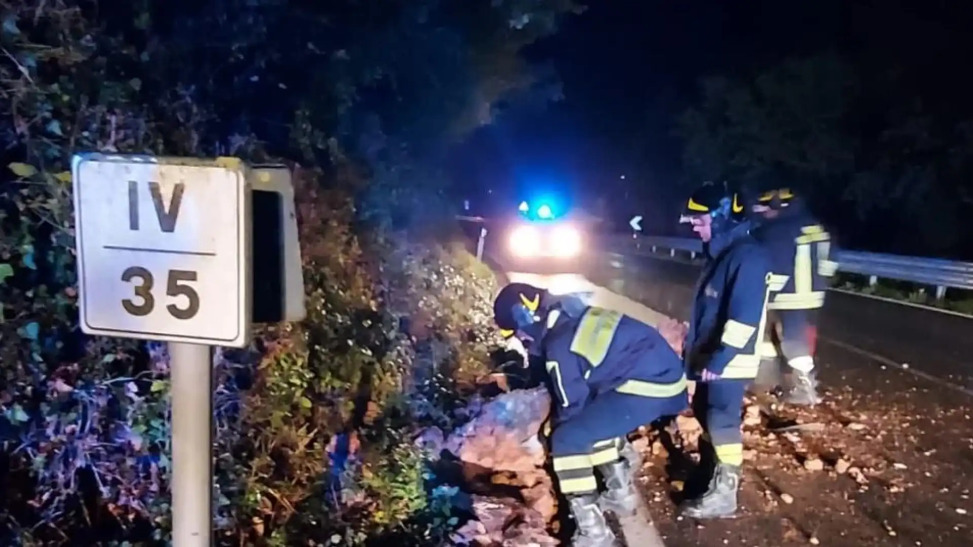 Condizioni meteo avverse, diversi gli interventi dei Vigili del Fuoco di Isernia sul territorio.